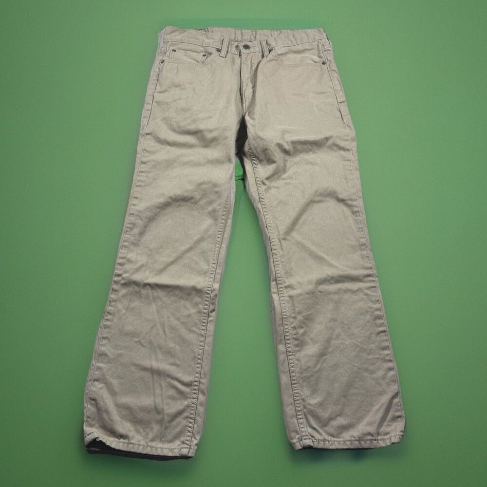 Levi’s 514 Straight Fit Jeans Men’s 32x29 Khaki Denim Workwear VGC